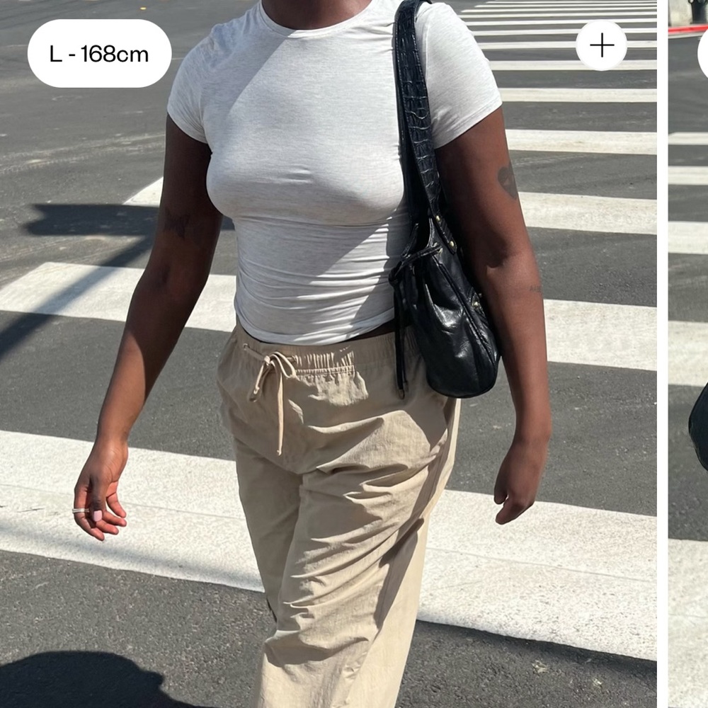 djerf avenue daily tshirt grey melange